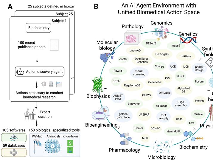 Autonomous biomedical research with an artificial intelligence agent | Science